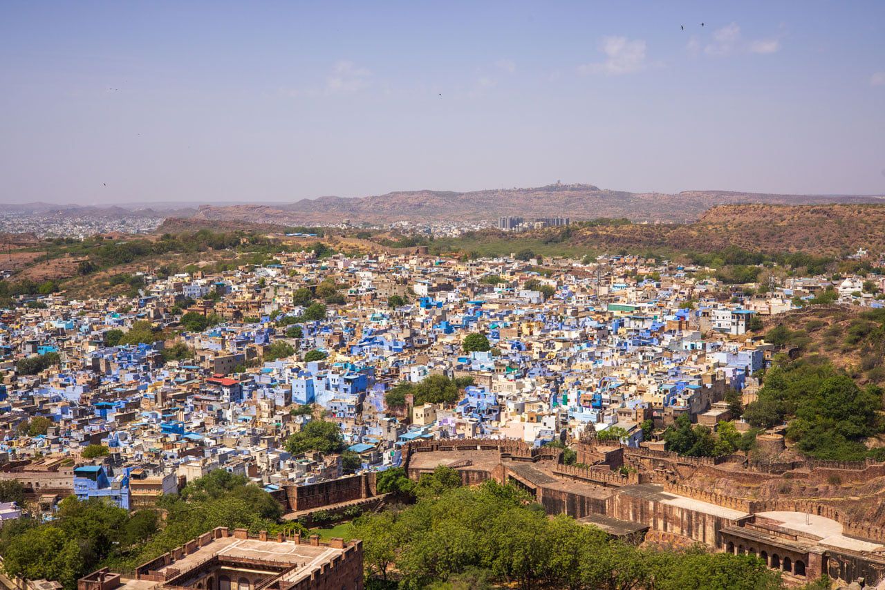 Jodhpur die blaue Stadt — Sehenswert: Das Jaswant Thada Mausoleum und das Mehrangarh Fort