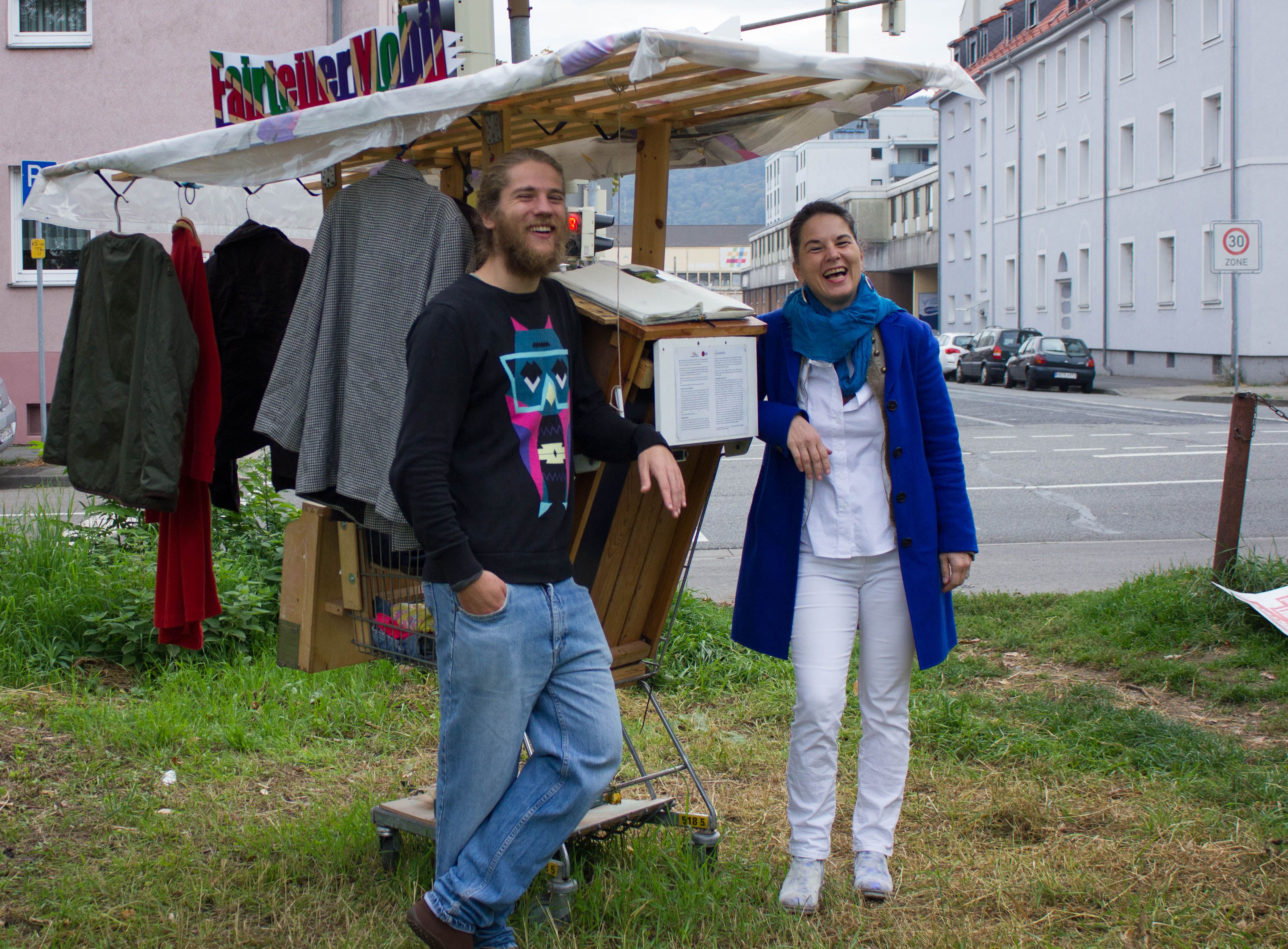 Perspektiven auf soziales Engagement, heute: Malte und Christina zum „Fairteiler mobil"