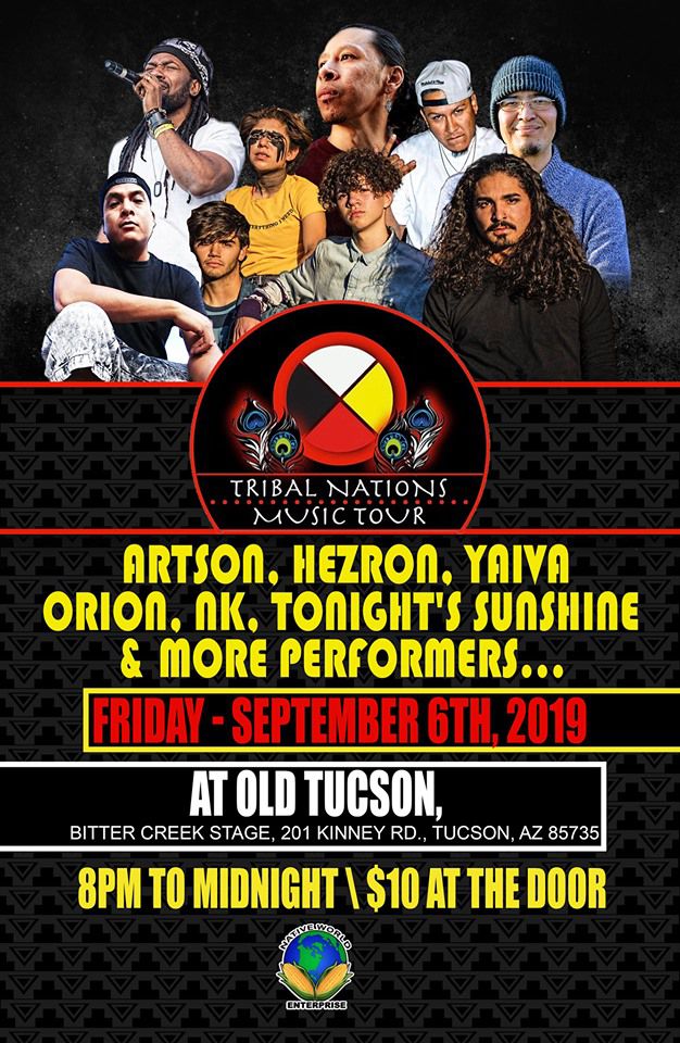 TRIBAL NATIONS MUSIC TOUR - FRIDAY, 6TH SEPT #2019 Tucson Arizona