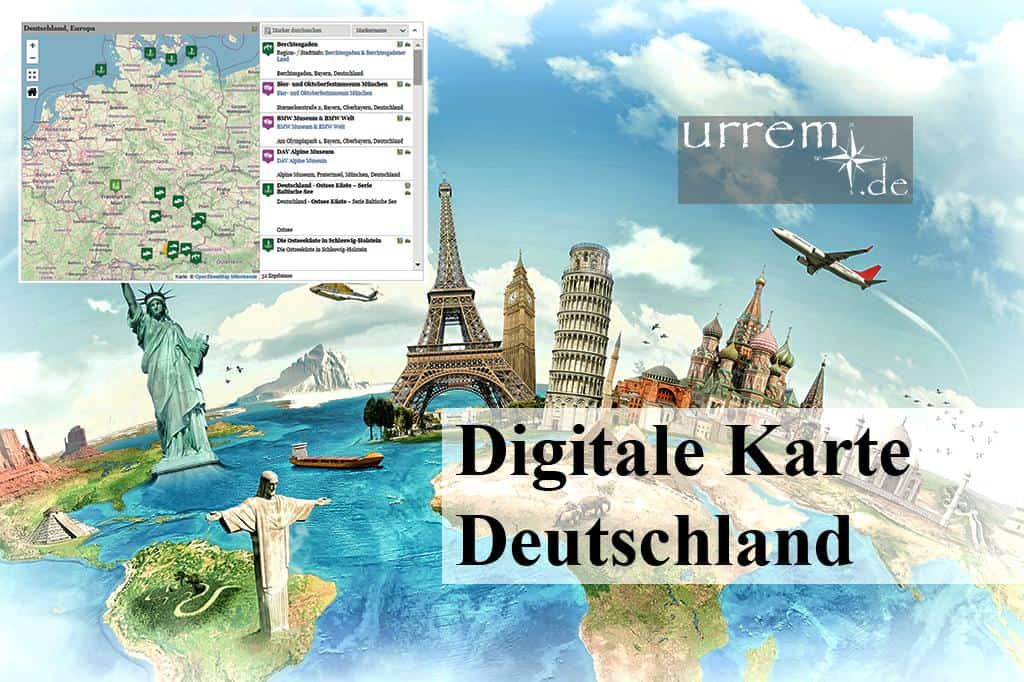 Digitale Karte Deutschland