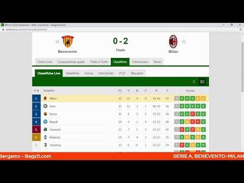 Benevento-Milan|Segui il match in nostra compagnia!