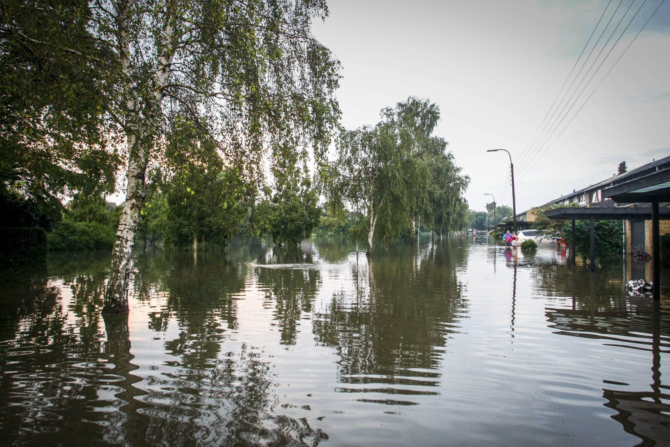 Heavy rainfall causes flooding and traffic disruption around Copenhagen