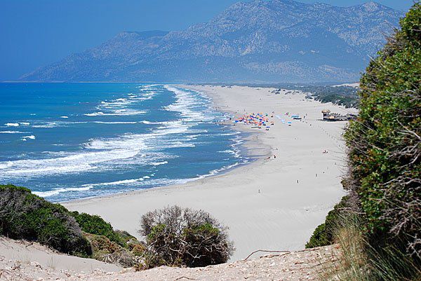Ancient city and beach of Patara in Turkey