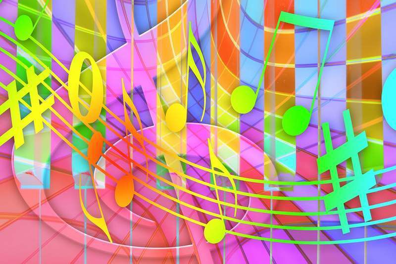 musical notes that color 