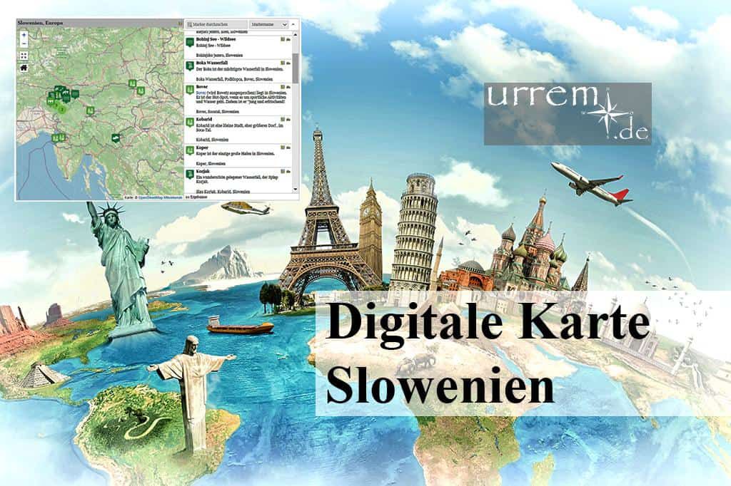 Digitale Karte Slowenien