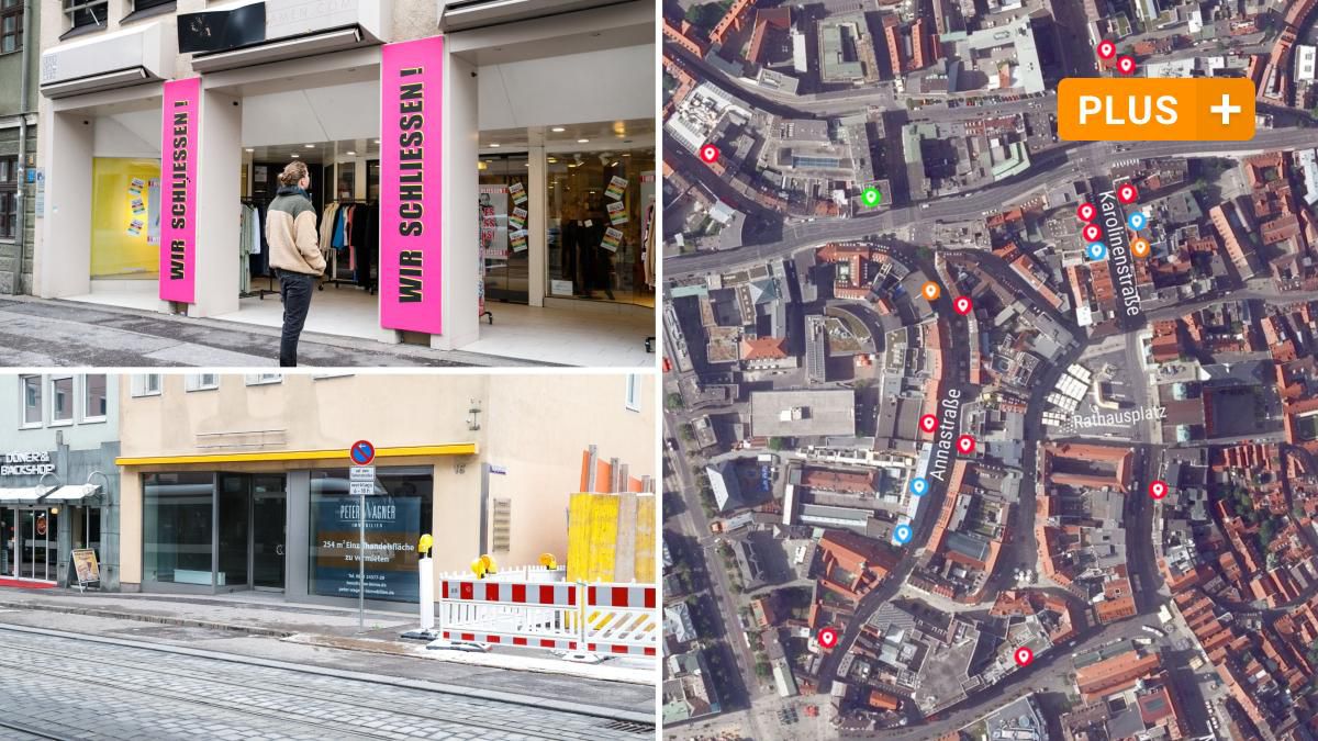 Interaktive Karte: Diese Leerstände gibt es in Augsburgs Innenstadt