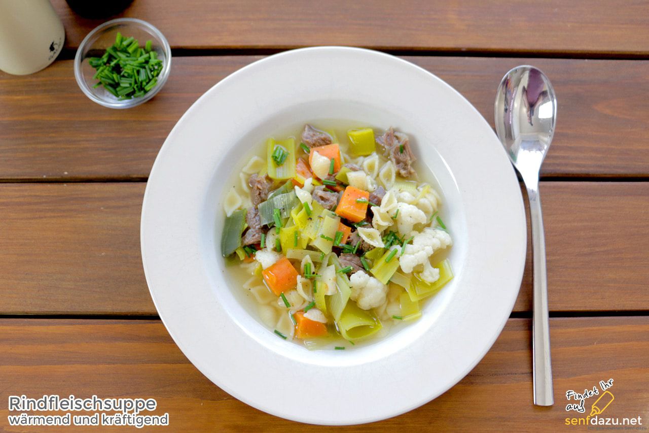 Rindfleischsuppe - Rezept für eine wärmende und kräftigende Suppe