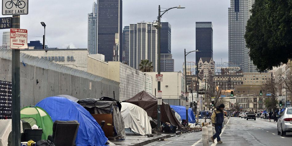 50.000 Obdachlose in Los Angeles: Armselige Skyline