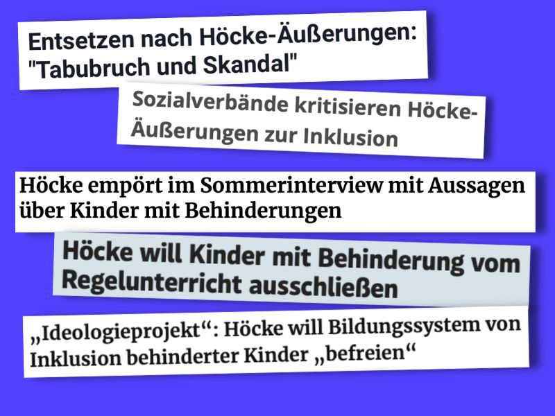 Brauchte es wirklich das Höcke-Interview, damit Medien der Ableismus der AfD auffällt? | Übermedien