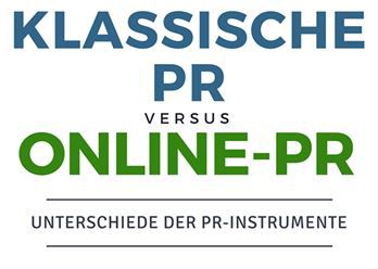 Infografik: Klassische PR vs. Online-PR: Die wichtigsten Unterschiede
