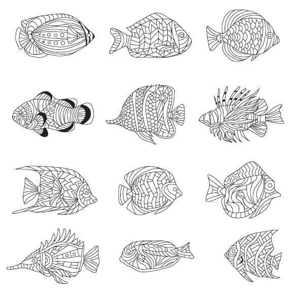 COOL COLORING PAGES: 6 free printable images from The Animal Syndrome Coloring Book