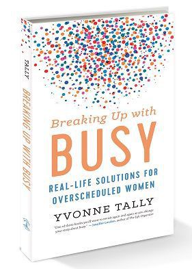 Front cover of book - Breaking up with busy