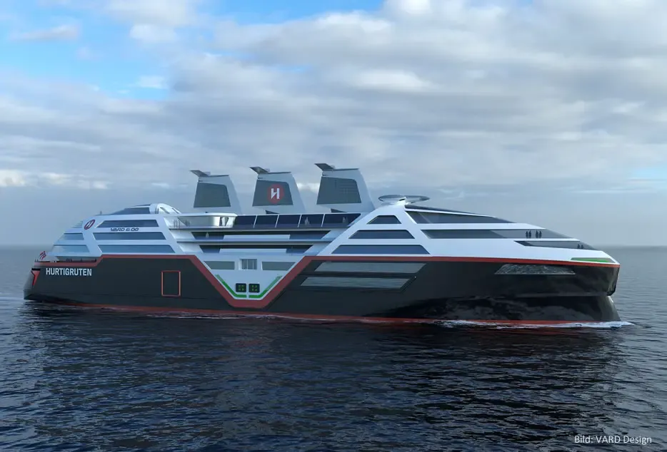 Hurtigruten plant erstes emissionsfreies Küstenruten-Schiff für 2030