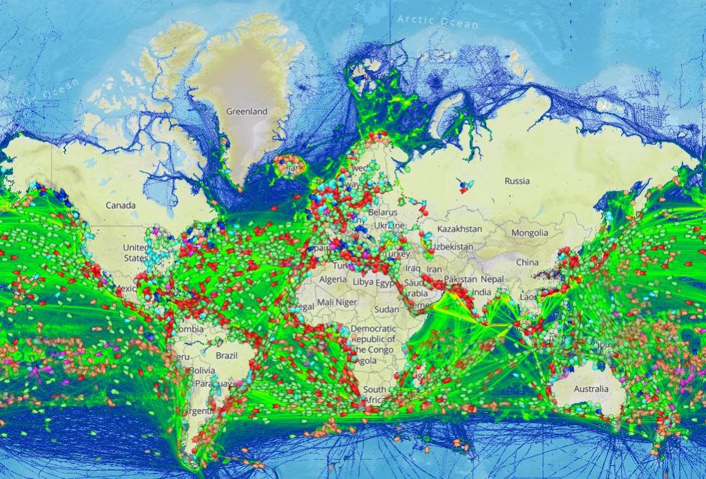 Screenshot Marine Traffic