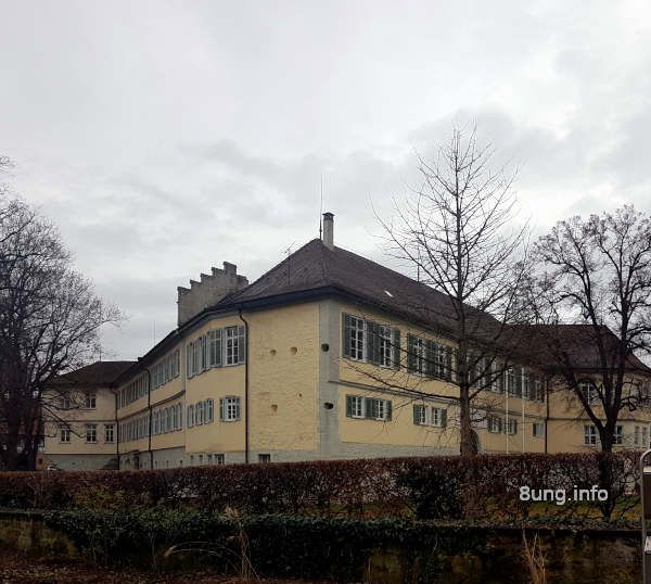 Schloss in Kirchheim Teck bei Regenwetter