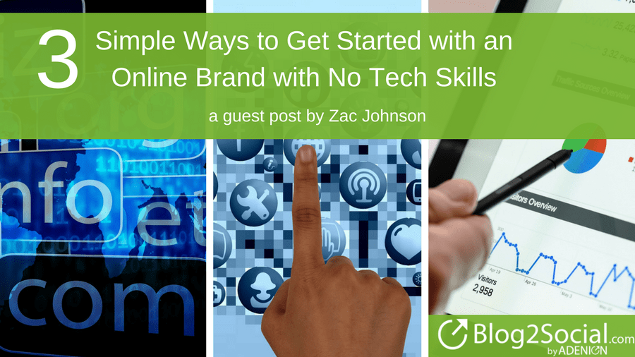 3 Simple Ways to Get Started with an Online Brand with No Tech Skills