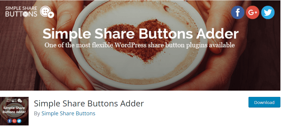 Social Media Share Buttons Plugins: Simple Share Buttons Adder 