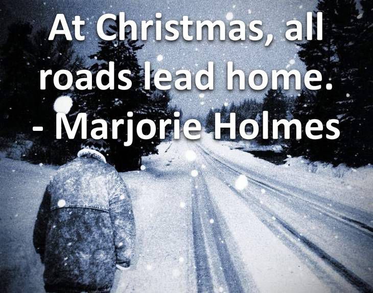Snowy road - Short Christmas quotes