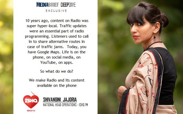 image-Shivangini Jajoria ISHQ FM speaks with MEDIABRIEF in DEEPDIVE