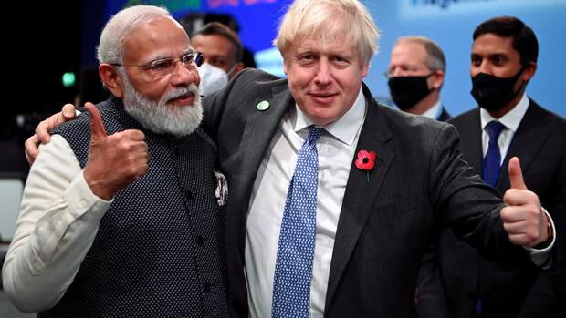 Boris Johnson in Delhi: So will der Westen Indien auf seine Seite ziehen
