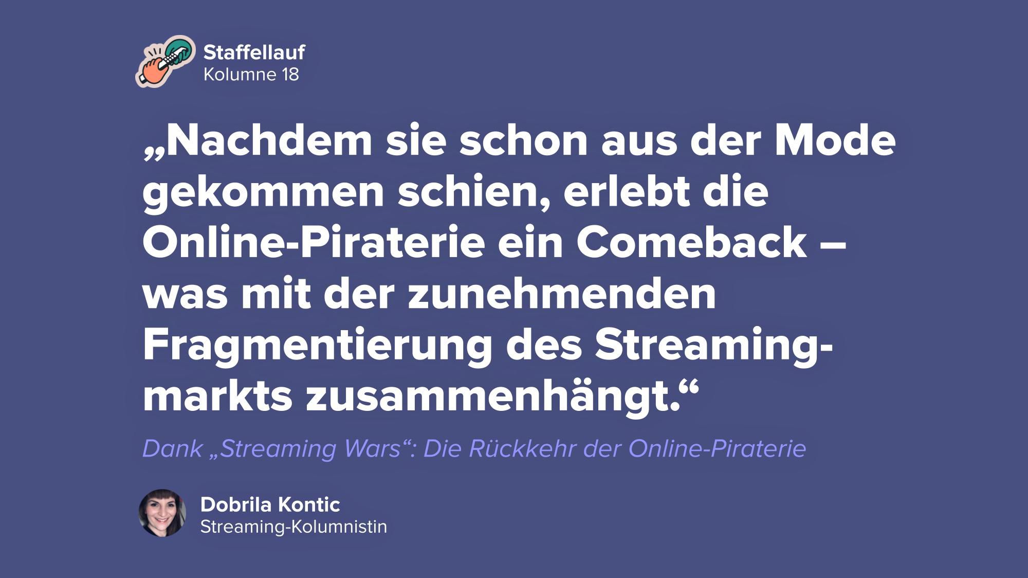 Dank „Streaming Wars": Die Rückkehr der Online-Piraterie