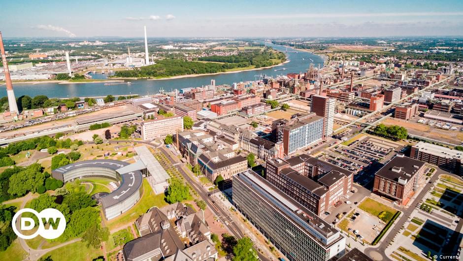 Why are German chemical plants located near big cities?