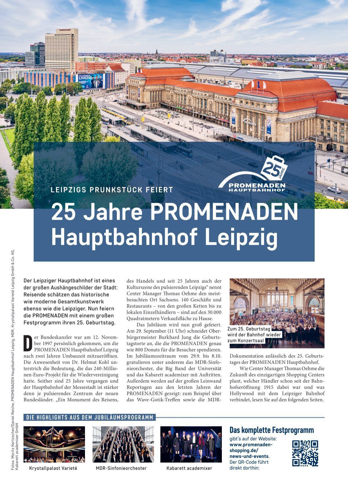 25 Jahre PROMENADEN Hauptbahnhof Leipzig