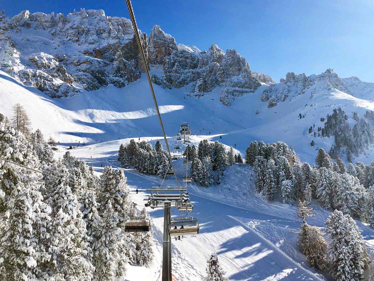 Skigebiet Obereggen in Südtirol. Ein Geheimtipp in den Dolomiten