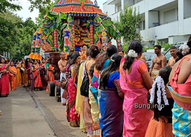 Hinduistisches Tempelfest mit Umzug in Kirchheim unter Teck