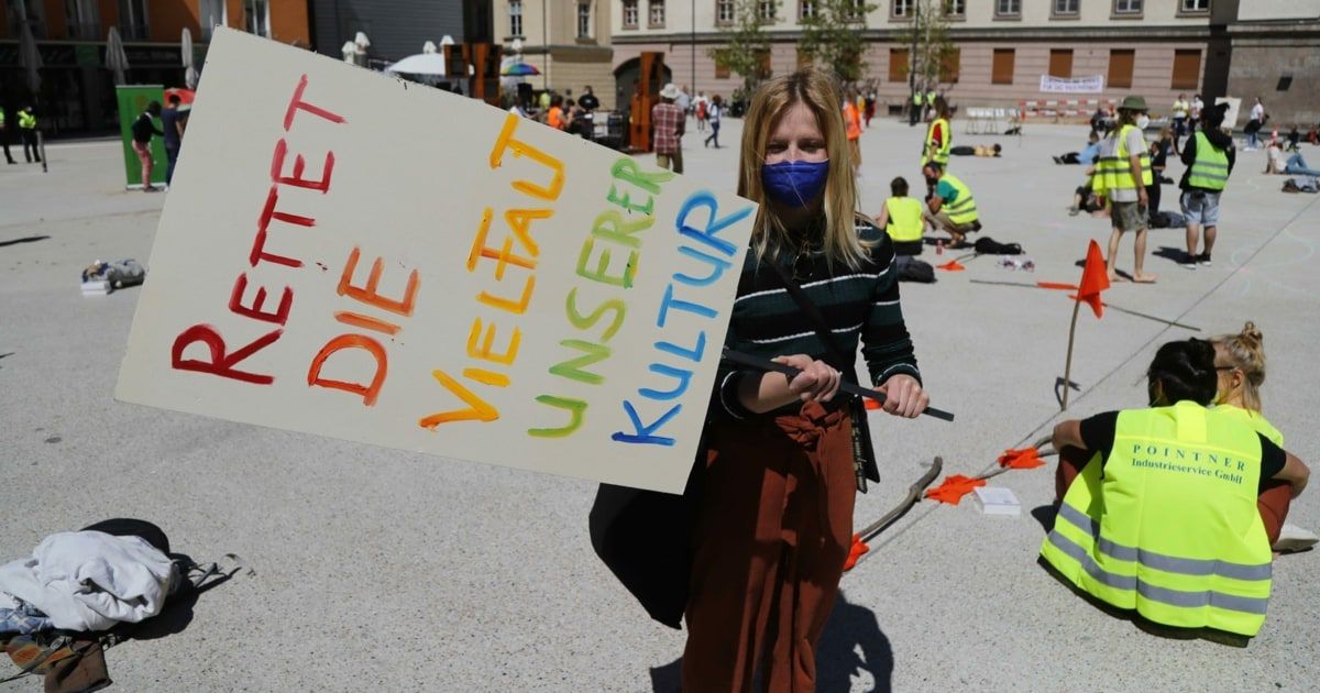 Kultur gab Lebenszeichen bei Demo in Innsbruck