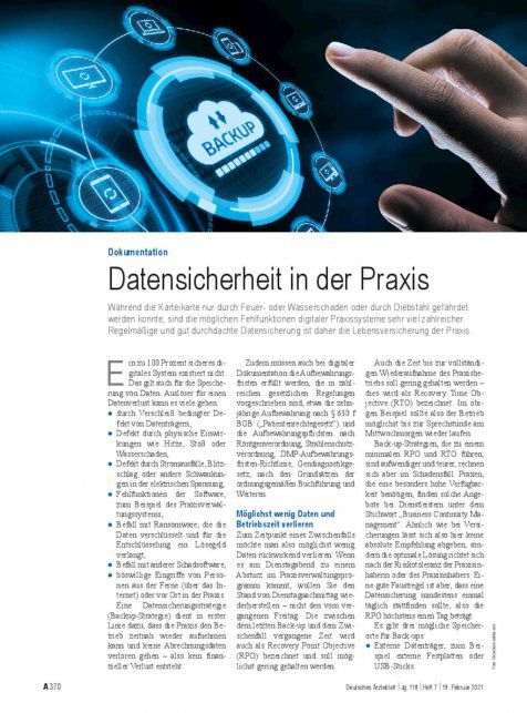 Dokumentation: Datensicherheit in der Praxis