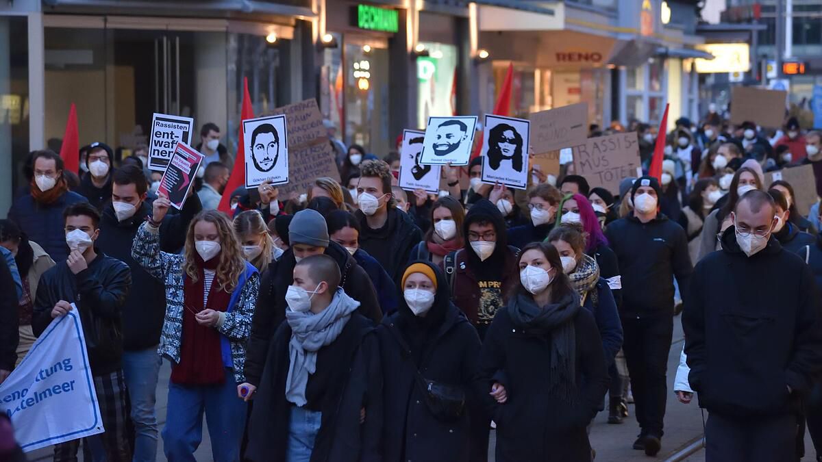 Gedenken an Opfer von Hanau: Hunderte demonstrierten in Würzburg