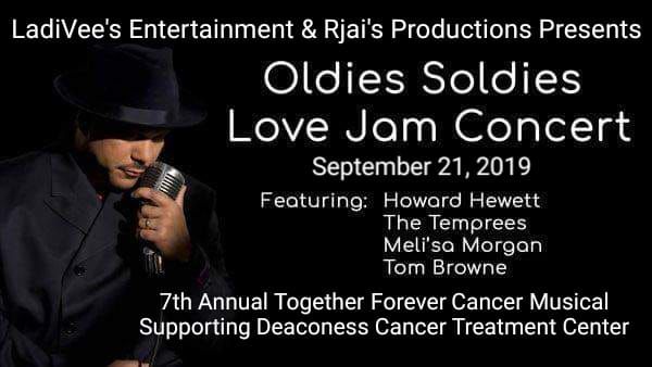 Oldies Soldies Love Jam Concert is coming to the Old National Events Plaza on September 21,