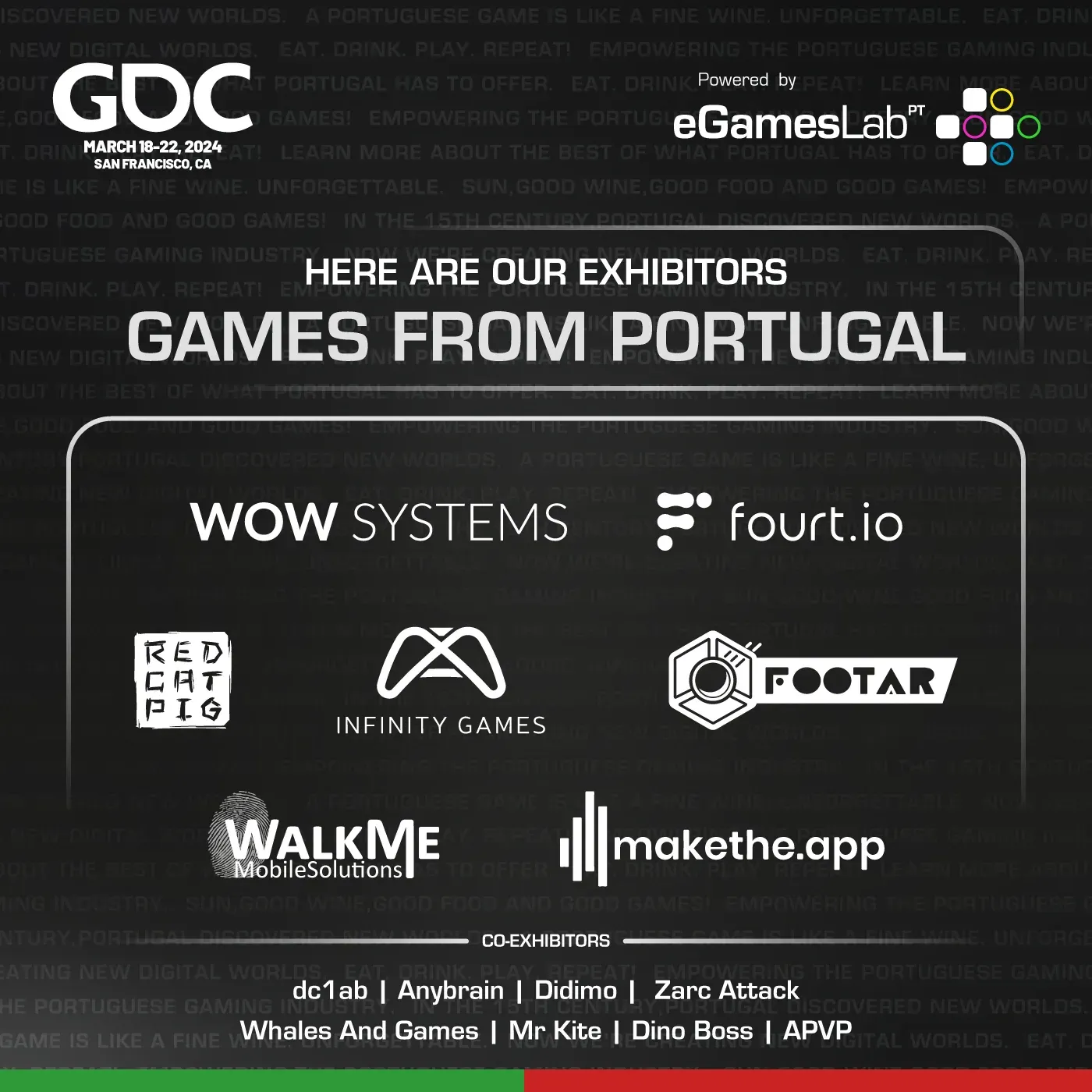 Introducing the Inaugural Portuguese Gaming Pavilion at GDC San Francisco - eGAMES LAB | A UNIQUE CLUSTER IN PORTUGAL