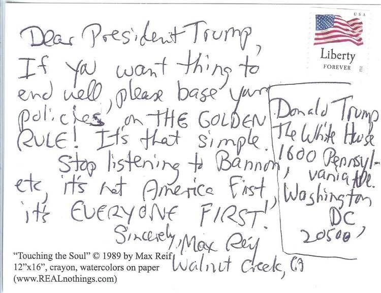 Postcard sent to Donald Trump - An inner letter to Donald Trump