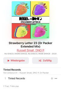 One Track or Album per Week, Number 4: Russel Small/DNO P: Strawberry Letter 23 (Dr. Packer Extended Mix). 