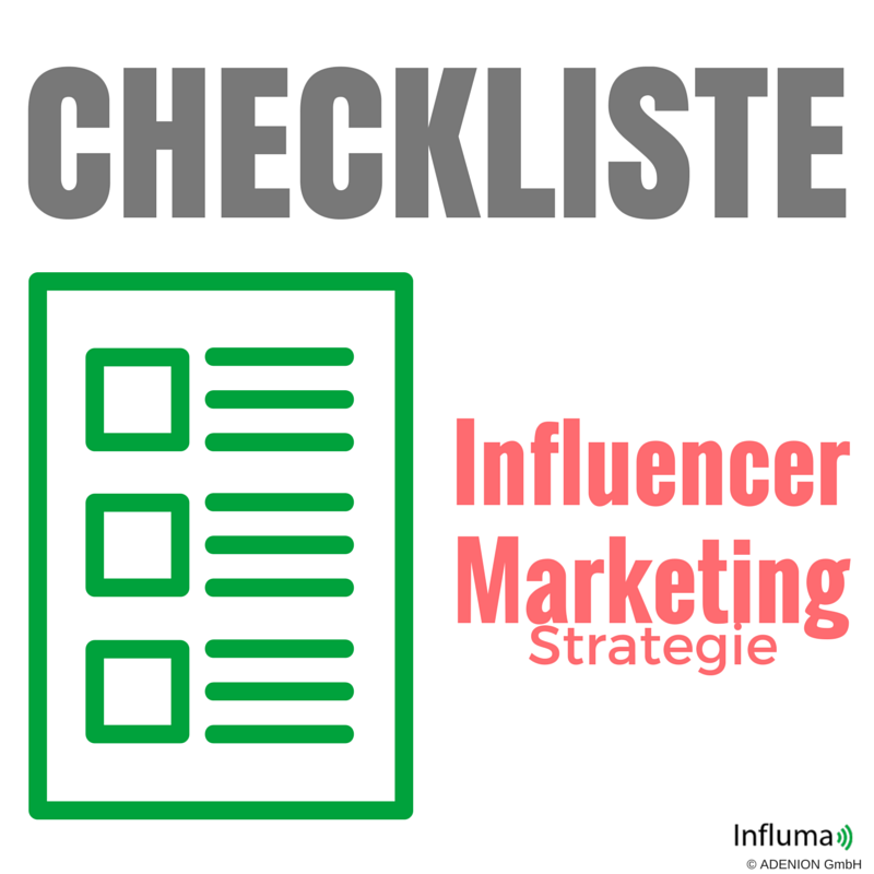Checkliste Influencer Marketing Strategie
