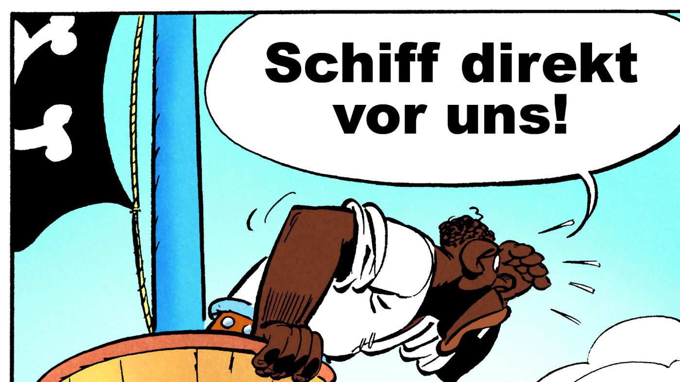 Asterix in Leichter Sprache: „Aus den Champignons wurden die Pilze und aus der Galeere das Schiff"