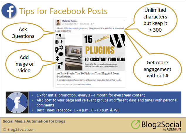 Social media sharing: How to share your blog post on Facebook 