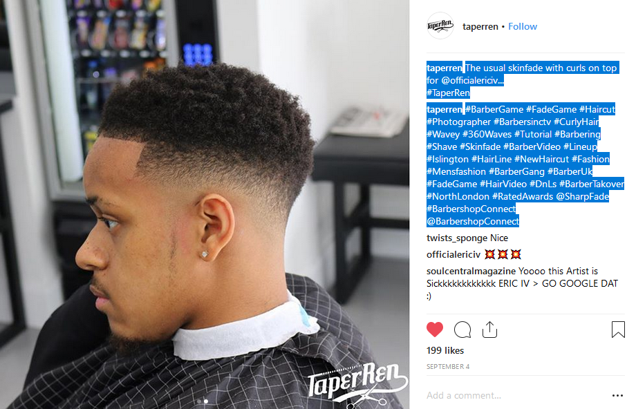 #DnL Barbers #Holloway IG #TaperrenPhoto ERIC IV Rated Awards Nominee