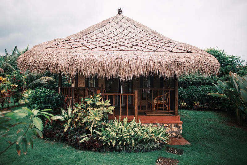 House with straw roof on grass - Travel and the mindset of 'I can'