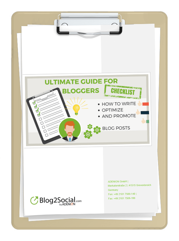 Download the Ultimate Guide for Bloggers' checklist
