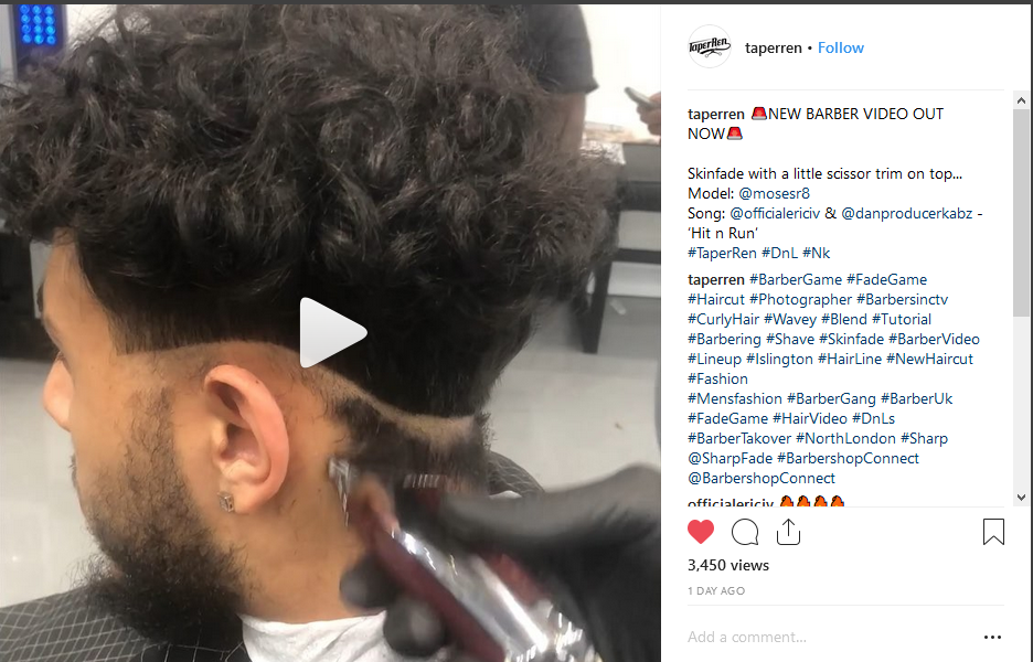 #DnL Barbers #Holloway IG #TaperrenNEW BARBER VIDEO OUT NOW