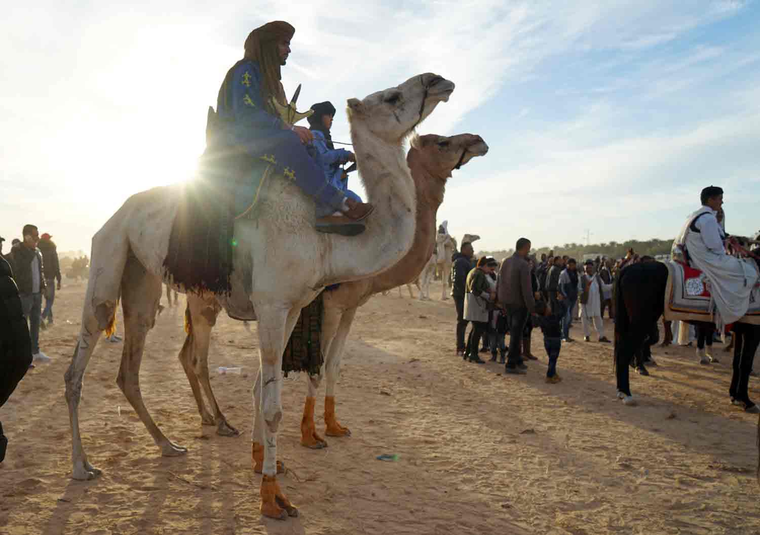 Sahara Festival in Douz. Wettkampf in der Wüste von Tunesien