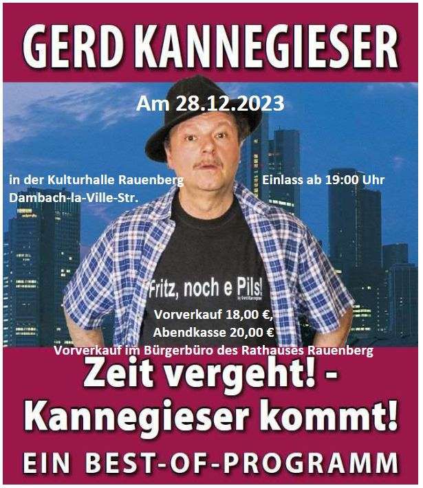 Gerd Kannegieser in Rauenberg - EIN BEST OF PROGRAMM