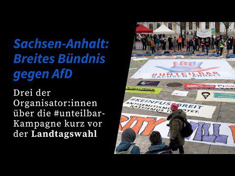 Landtagswahl: Bündis gegen AfD in Sachsen-Anhalt