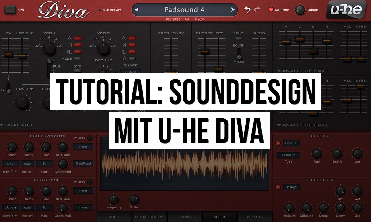 Sounddesign mit u-He Diva - Bonedo