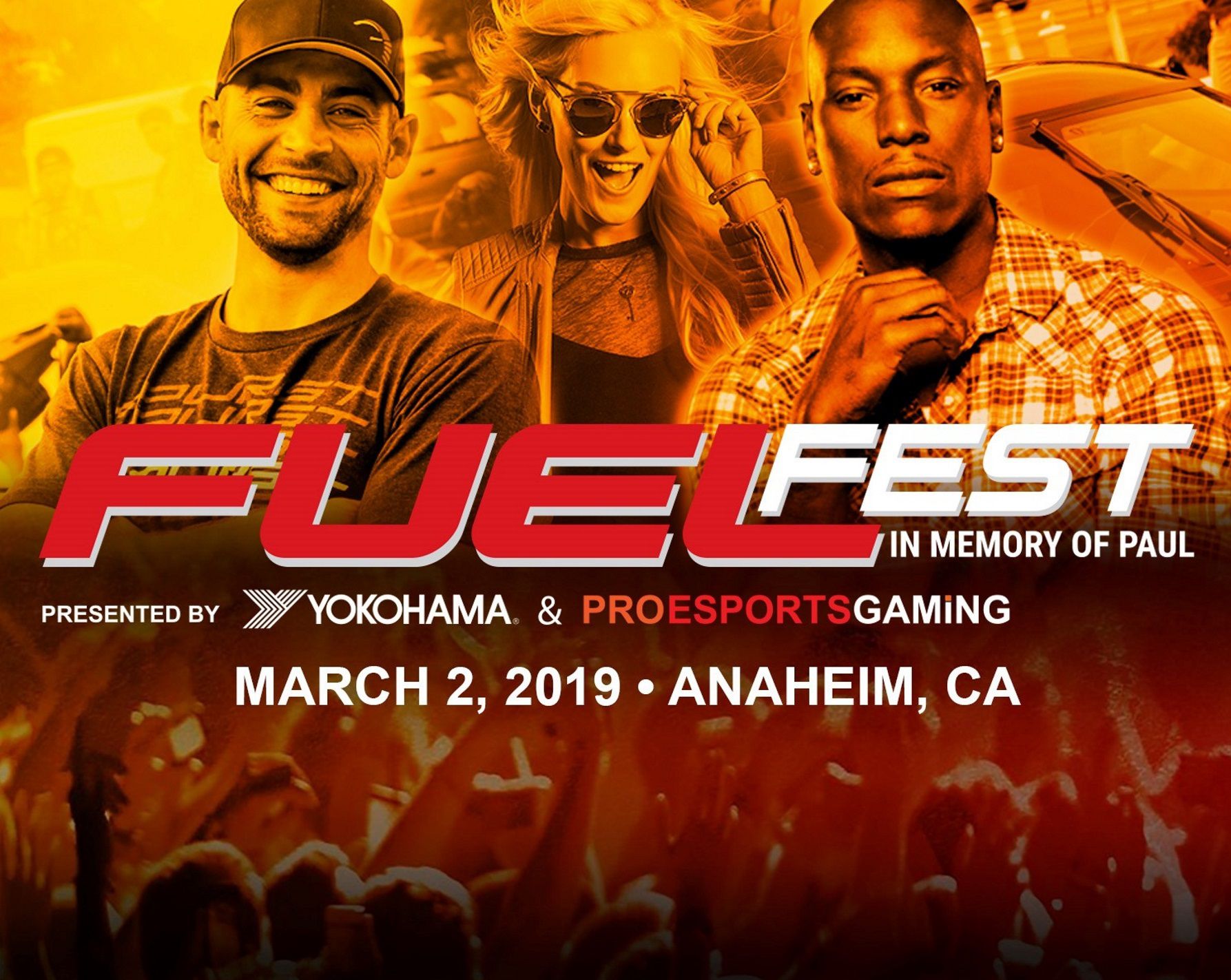 TYRESE AND THE FAMILY OF PAUL WALKER UNITE FOR A FUNDRAISER CALLED THE FUEL FEST IN ANAHEIM CA.  ON MARCH 2ND