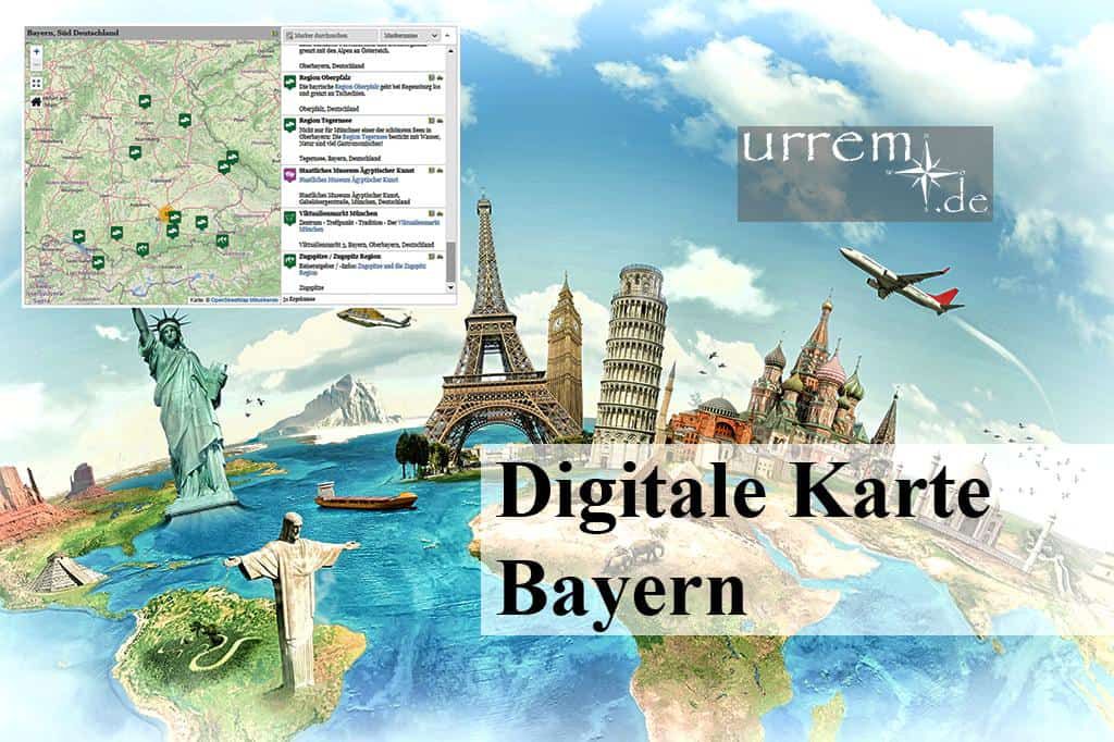 Digitale Karte Bayern - Mit dieser Landkarte planen
