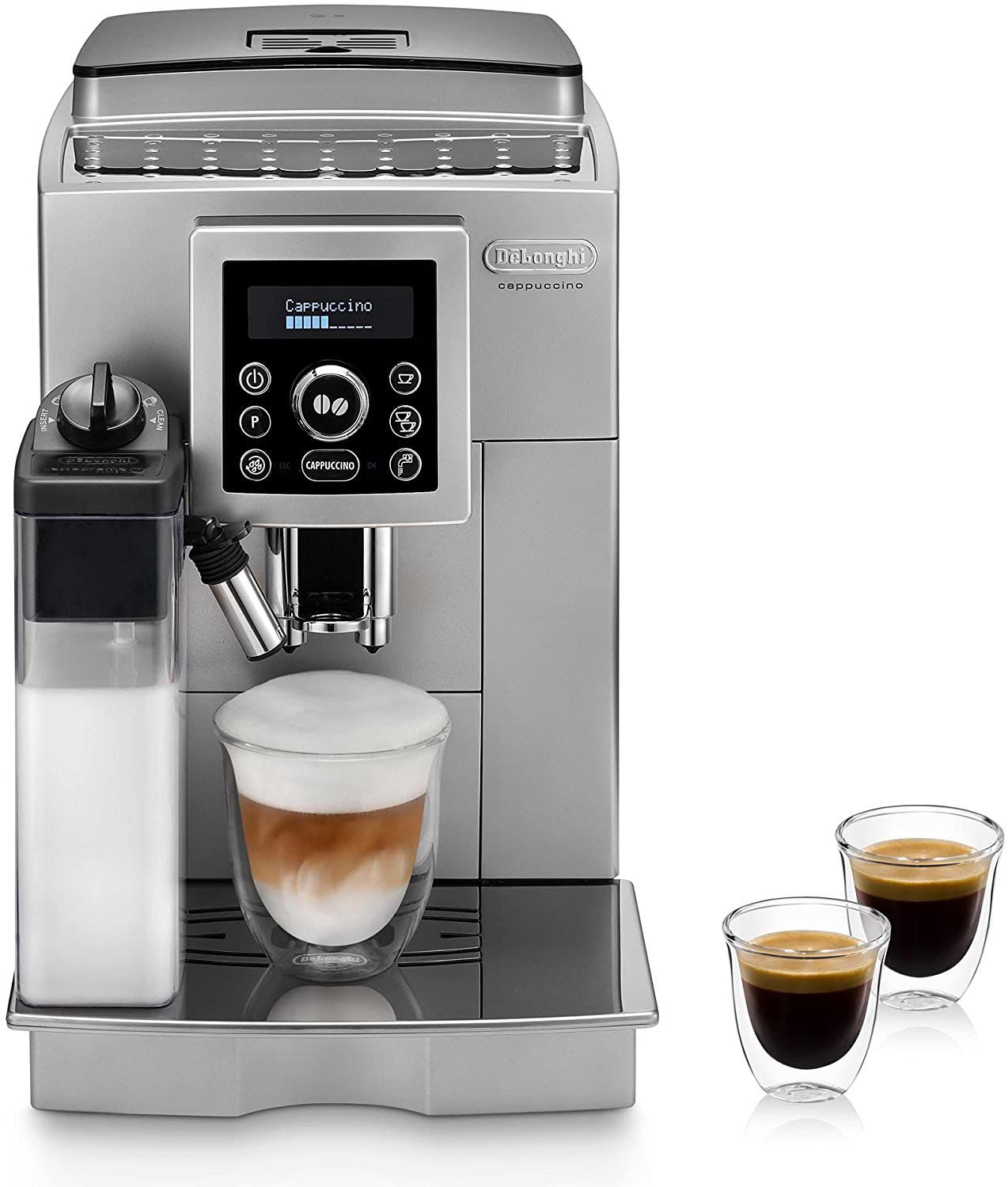 Amazon: De’Longhi ECAM 23.466.S Kaffeevollautomat mit LatteCrema Milchsystem